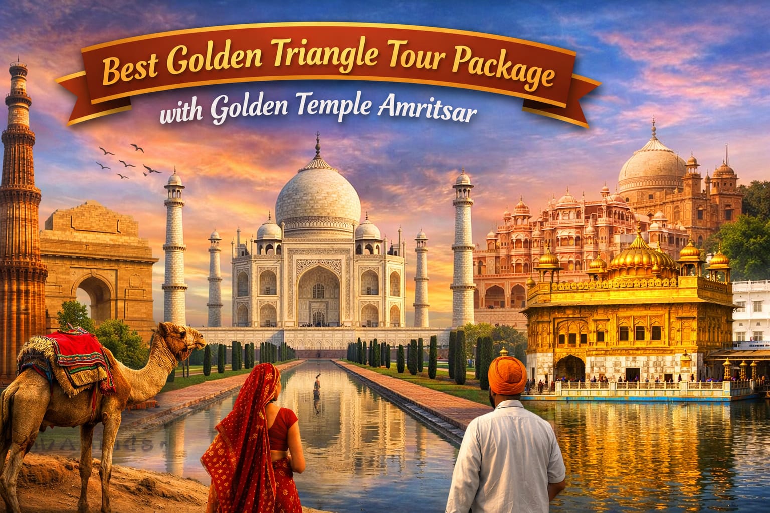 Best Golden Triangle Tour Package with Golden Temple Amritsar